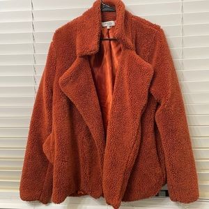 Teddy bear brown jacket puffy fluffy